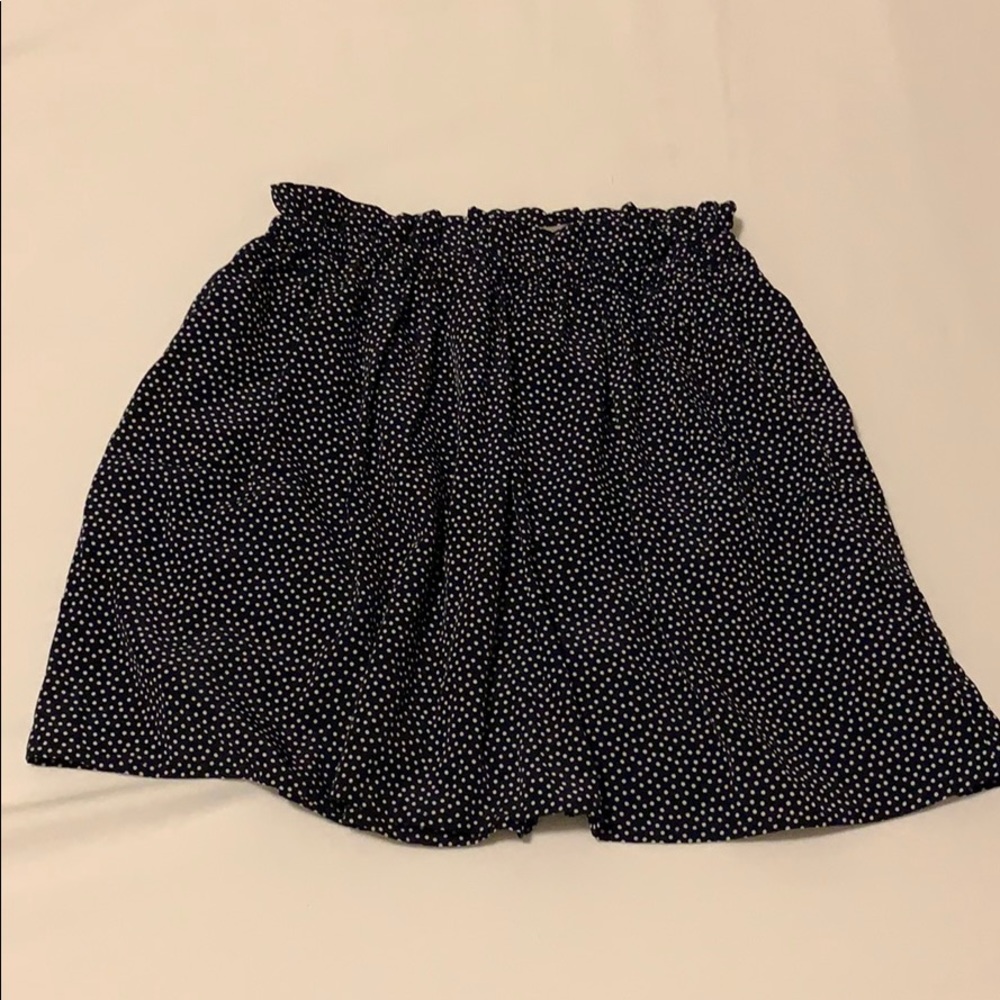 Paper bag waist mini skirt WITH POCKETS (Size: XS)